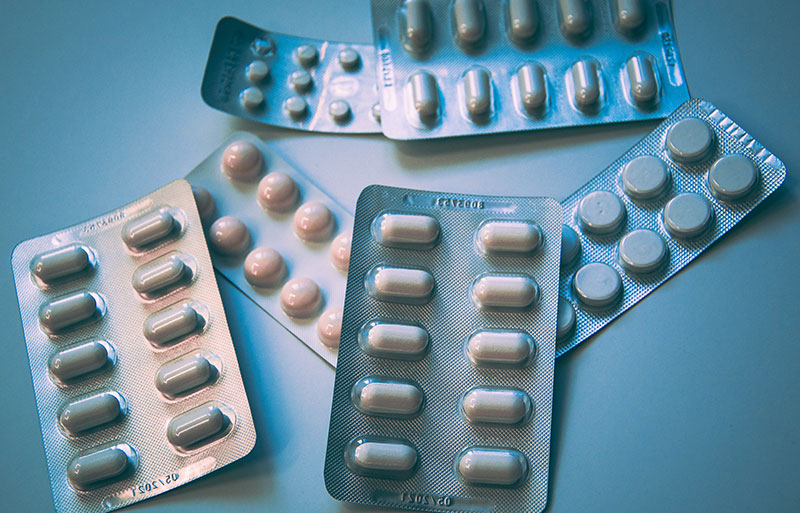Image of different medicines on a table